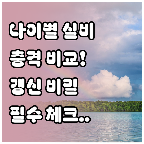 강아지 실비보험 연령별 보험료 차이와..