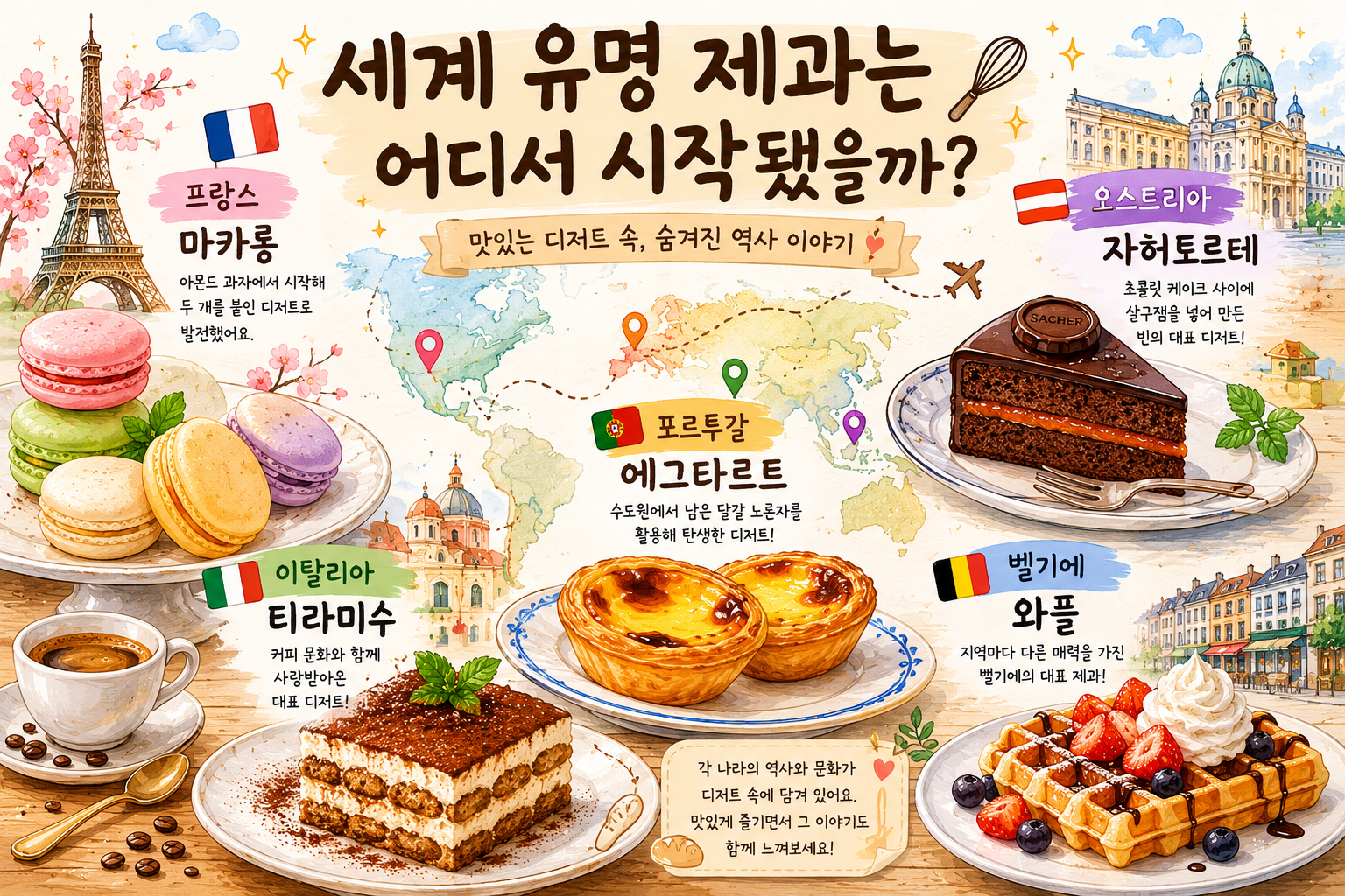 세계 유명 제과는 어디서 시작됐을까?