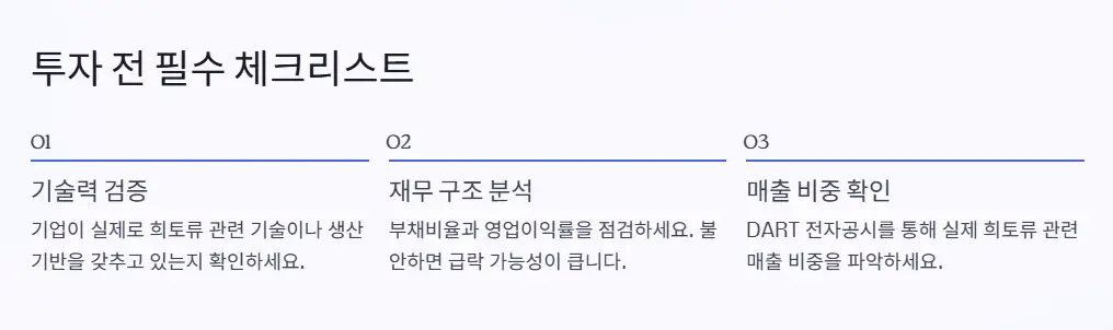투자 체크리스트