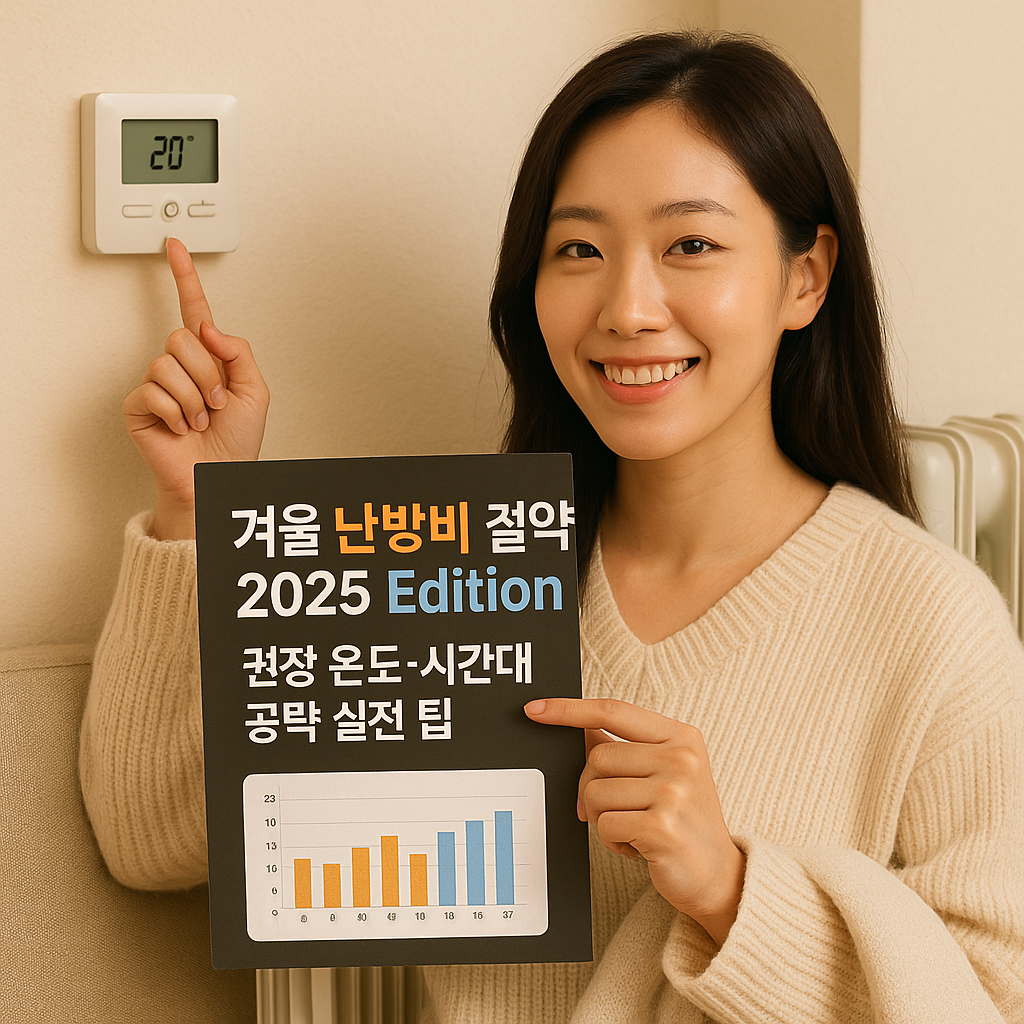 겨울 난방비 절약 2025 Edition ｜ 권장 온도&middot;시간대 공략 실전 팁