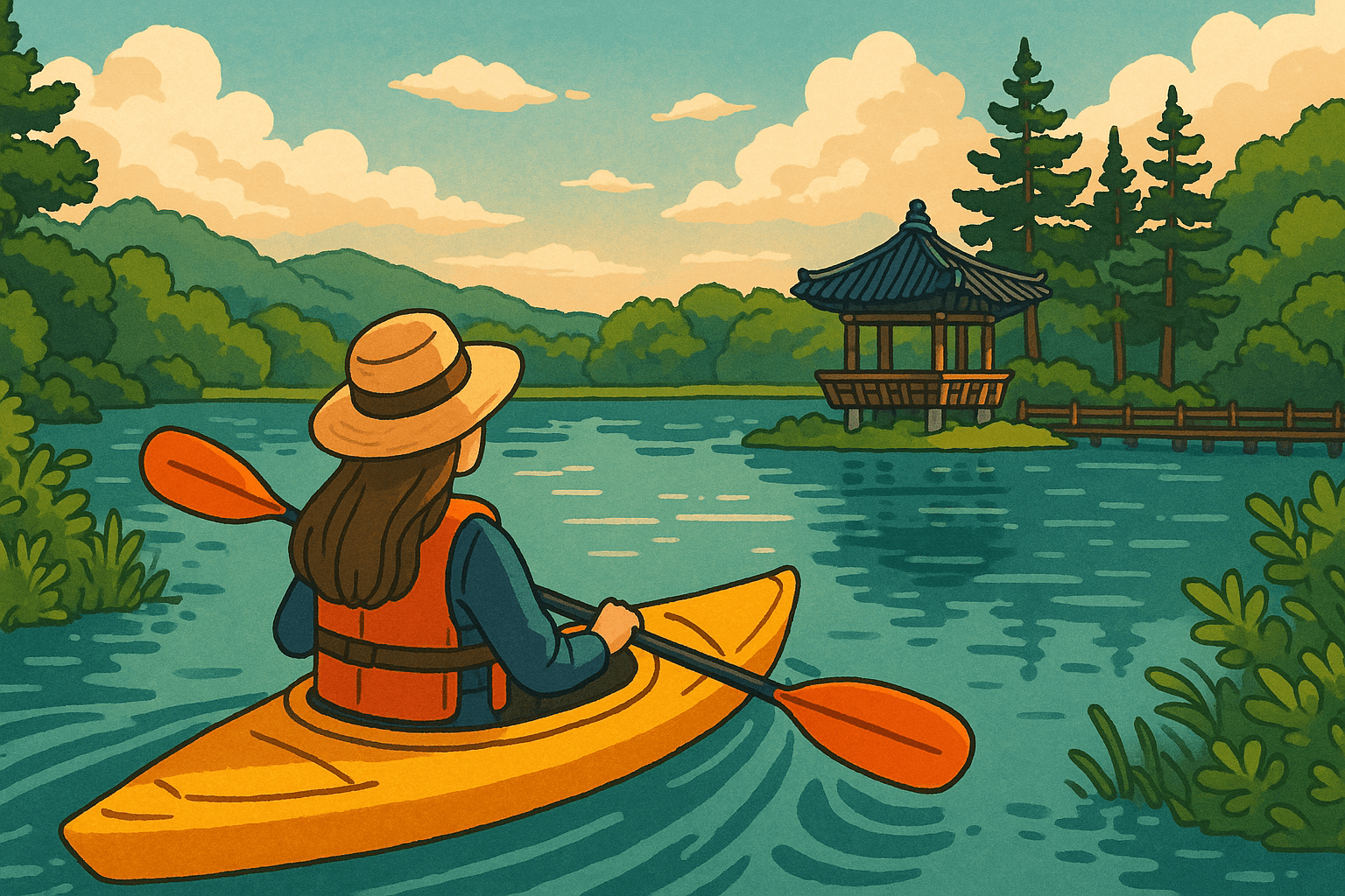 강릉 경포호 카약 체험