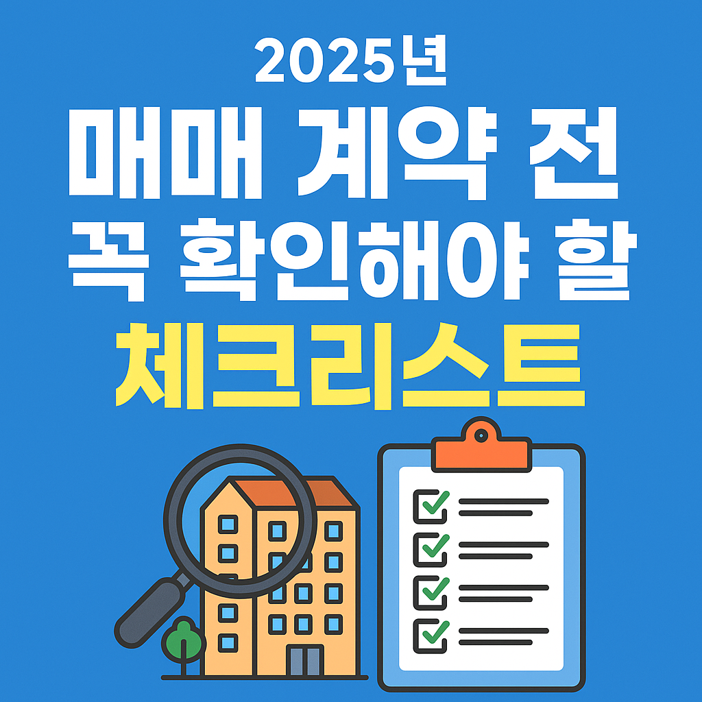 매매 계약 전, 이건 꼭 확인하세요! (실제 경험담 포함)