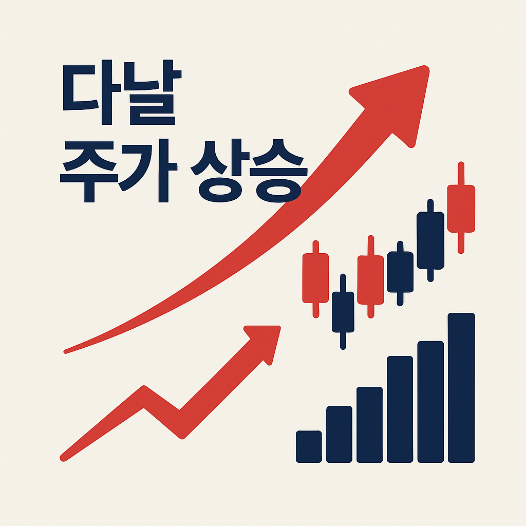 다날 주가 상승