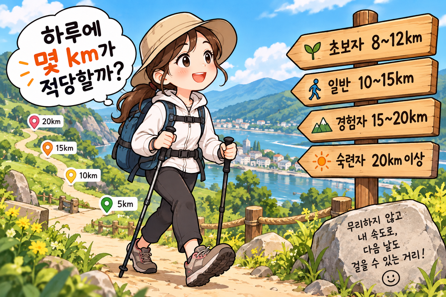 초보자 하루 등산 거리 가이드