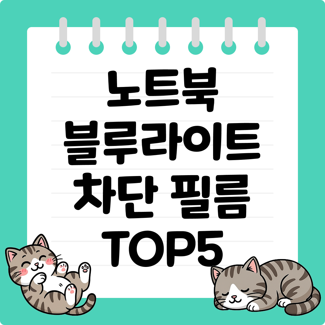 장시간 야간작업에 필수인 노트북 블루라이트 필름 추천 순위 TOP5