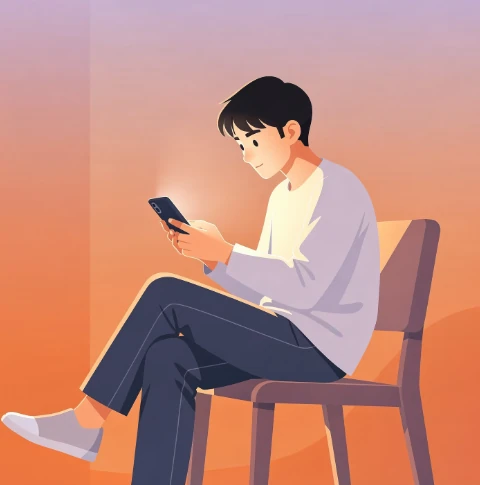 온라인 사람찾기 - 모바일로 사람찾는 모습