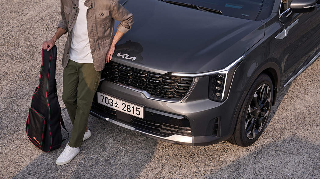 쏘렌토 페이스리프트 하이브리드 앞모습