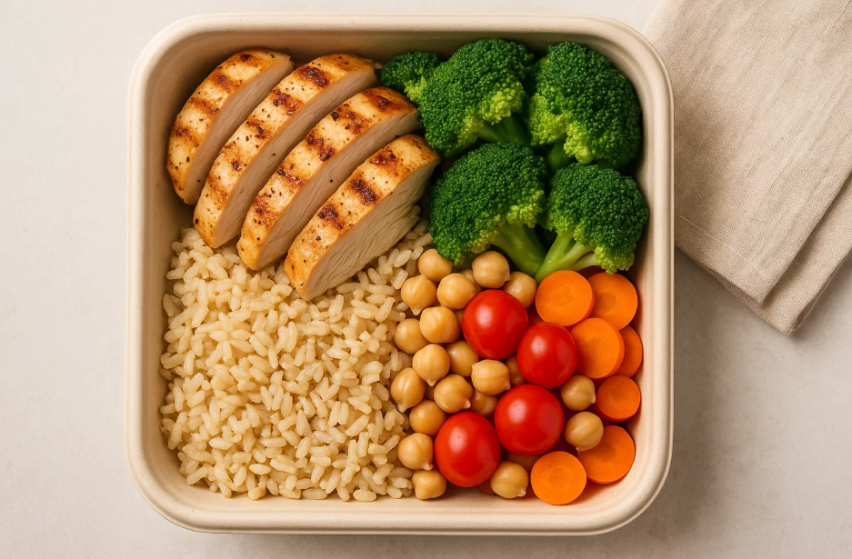 건강 도시락 사진