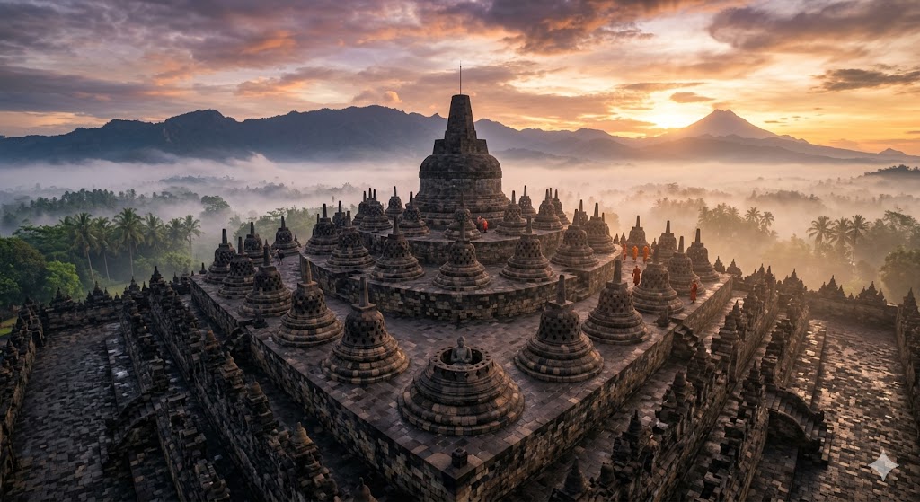 인도네시아 보르부두르 사원