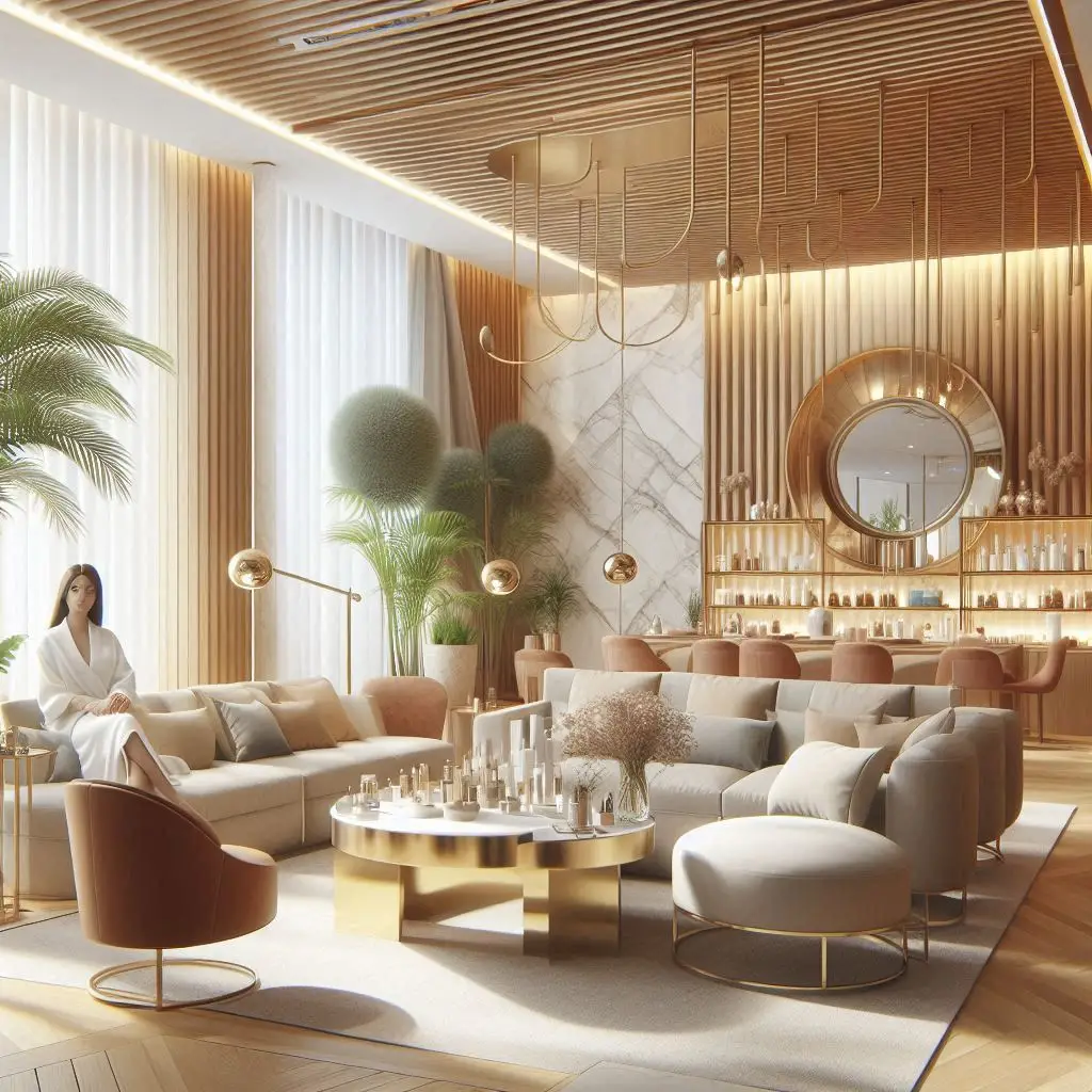 피부,체형관리 샵 배경