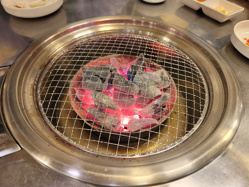숯불 세팅