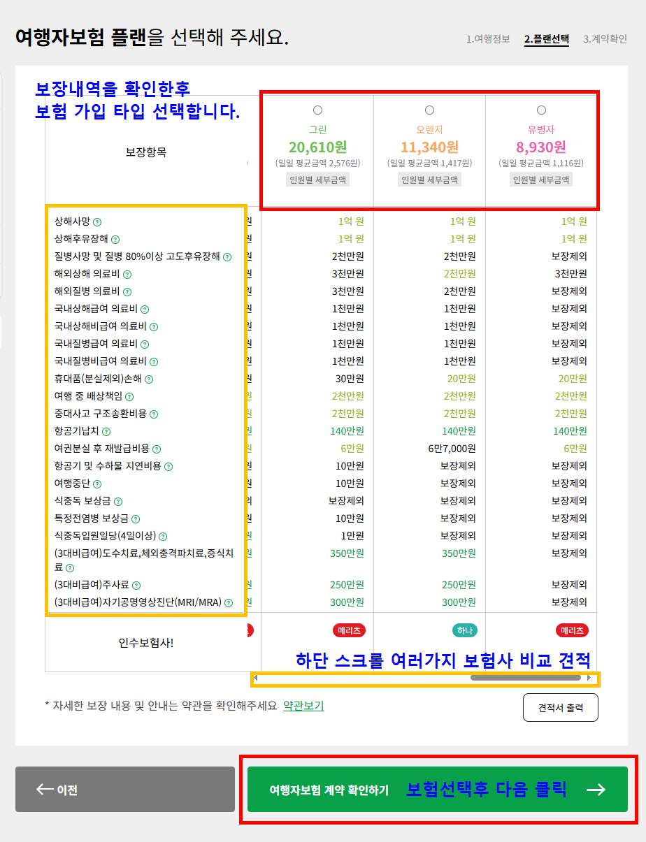 해외여행자보험 가입방법
