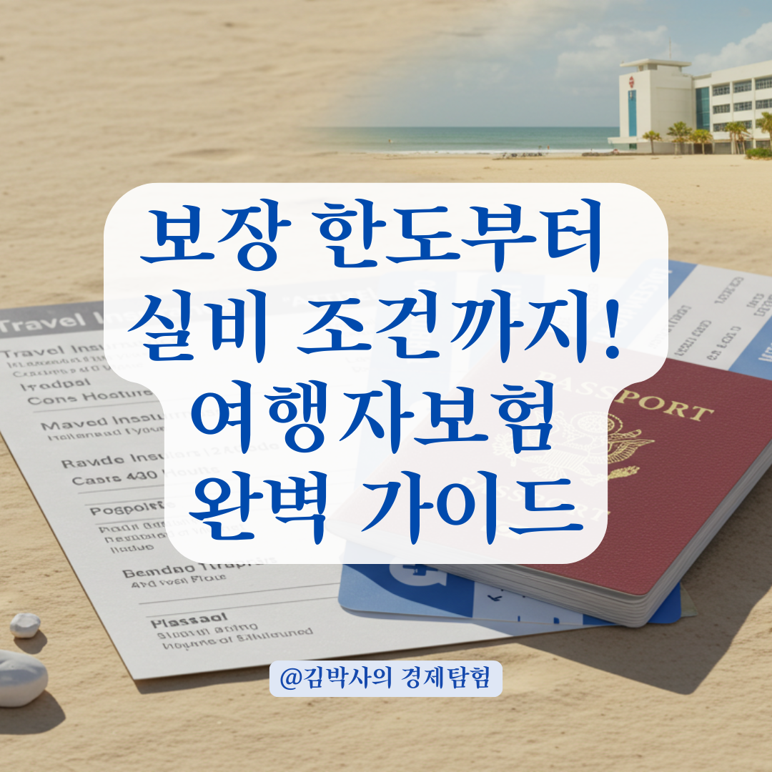 비슷해 보여도 전혀 다른 여행자보험, 보장 한도와 실비 지급 조건부터 따져보세요.