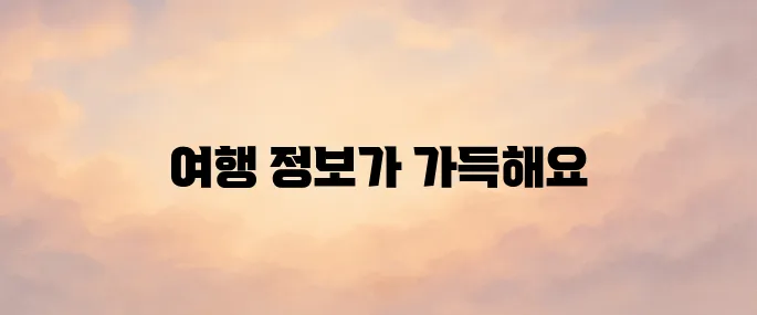 굿모닝여행사 홈페이지 바로가기