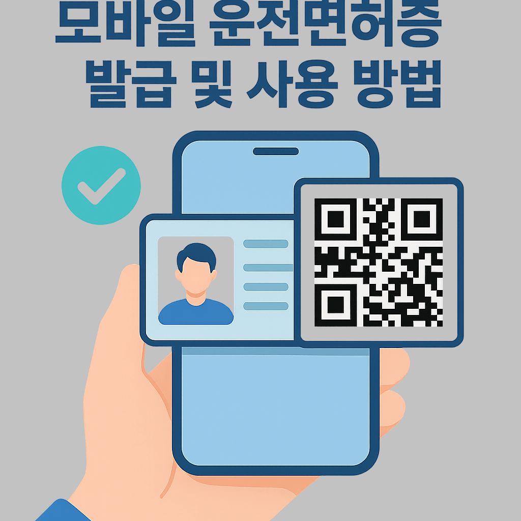 2025년 모바일 운전면허증 발급 방법 및 사용처 총정리!📱💳