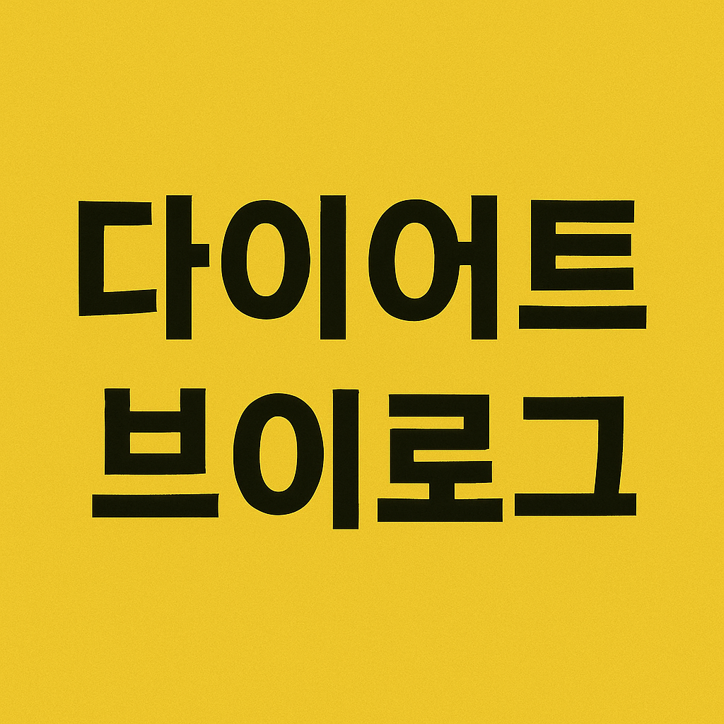 다이어트 브이로그 실제 감량 후기