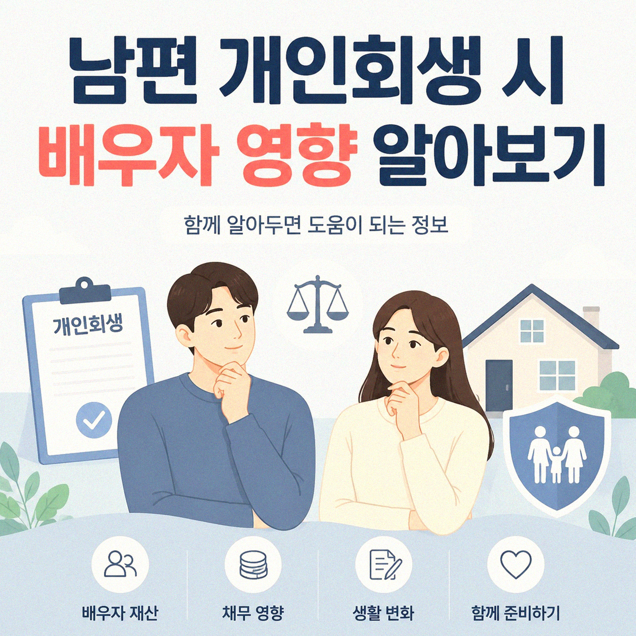 남편 개인회생 신청하면 아내도 같이 엮이나요