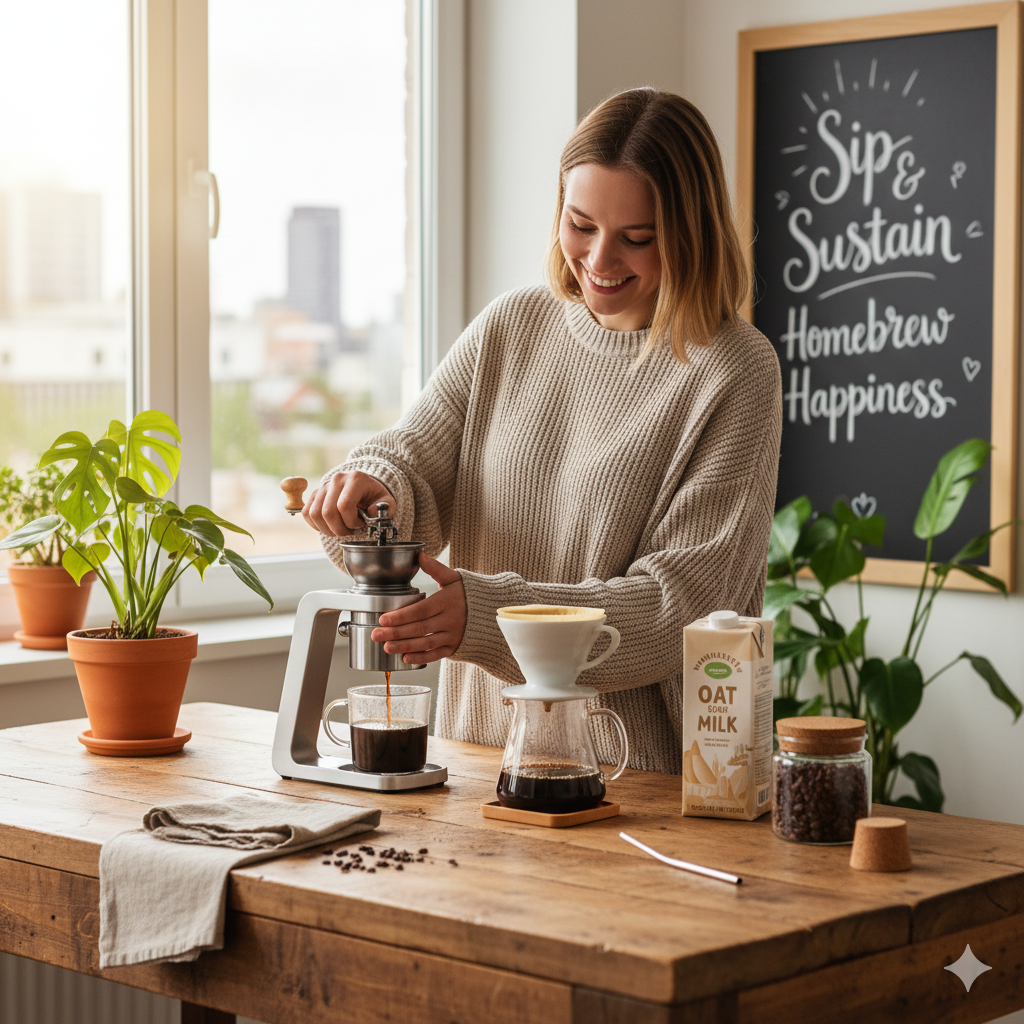 Z세대가 즐기는 홈카페와 친환경 라이프스타일 커피 문화 (이미지 생성:google)