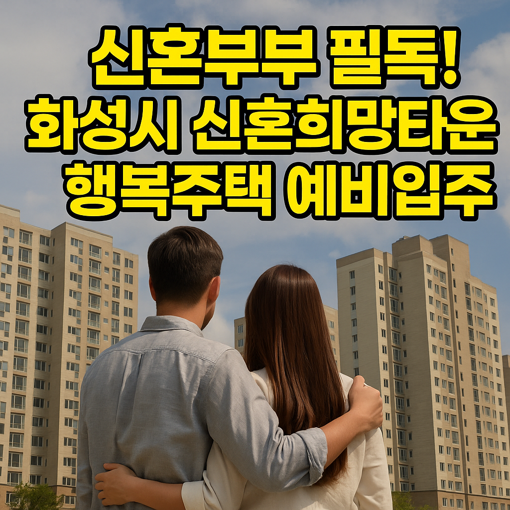 화성시 신혼희망타운 행복주택 예비입주자 모집 정보 총정리