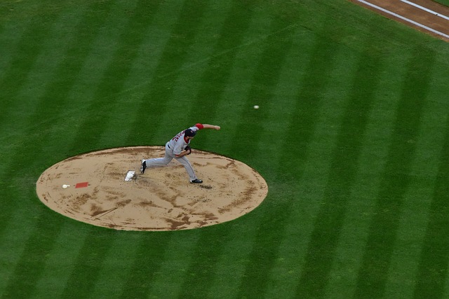 마운드 위 한쪽에 놓여있는 로진백