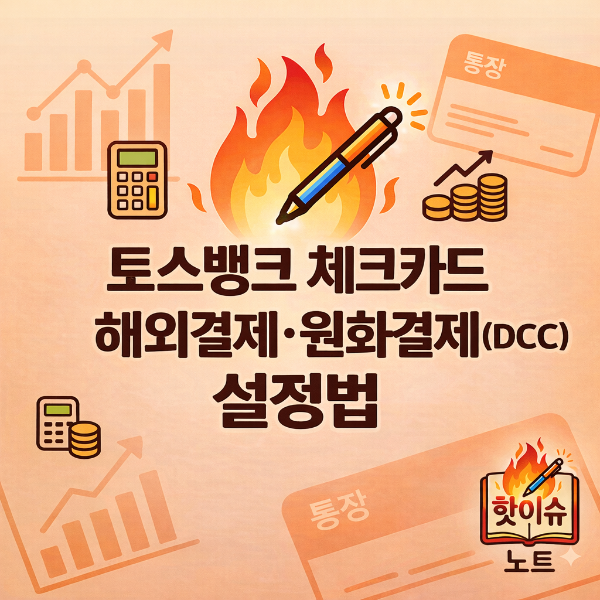 토스뱅크 체크카드 해외결제&middot;원화결제(DCC) 설정 방법