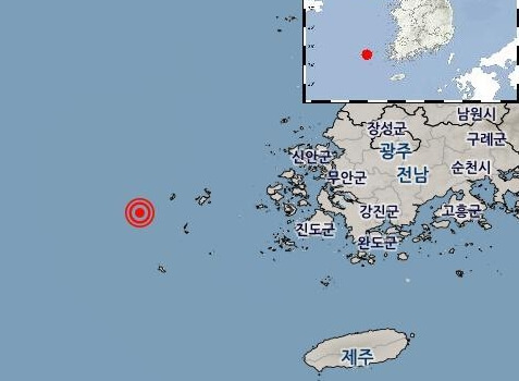 전라남도-지진발생지역