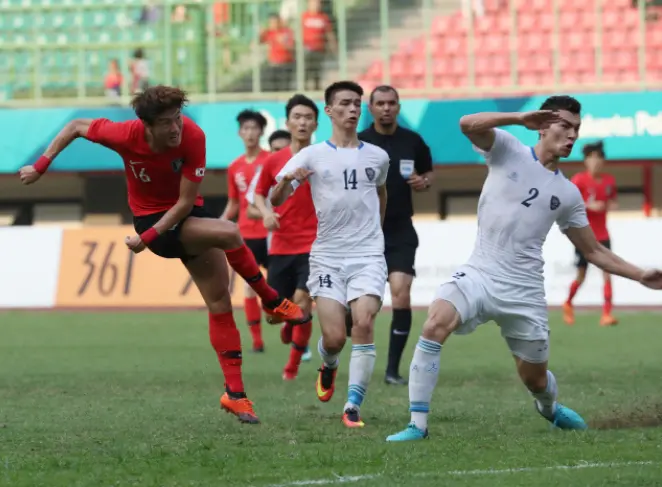 제18회-자카르타-팔렘방-아시안게임-남자축구-한국-우즈베키스탄-준결승전