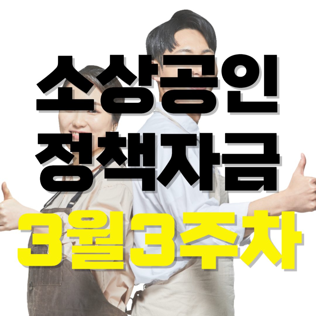 소상공인을 위한 맞춤형 지원금 정보: 놓치면 손해! (3월 3주차)