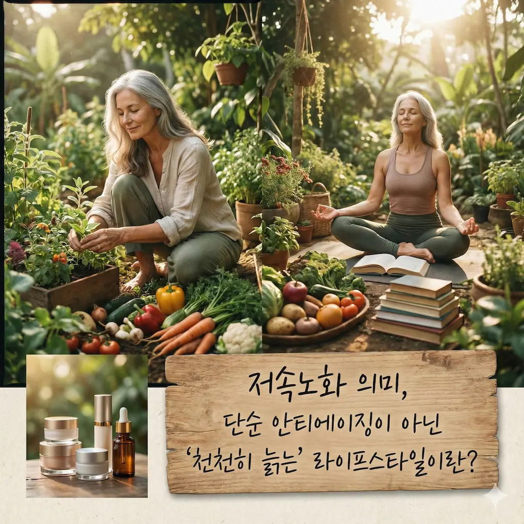 저속노화의 의미, 천천히 늙는 라이프스타일이란?