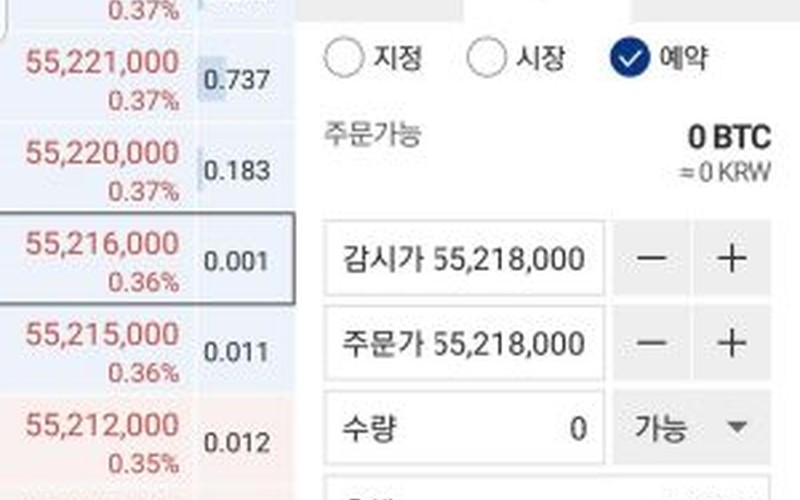 업비트 예약매도, 예약매수 설정 방법 및 수수료 주의사항 정리 - 시각