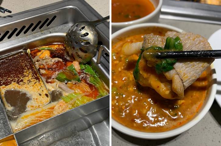 땅콩소스에 절여진 고기