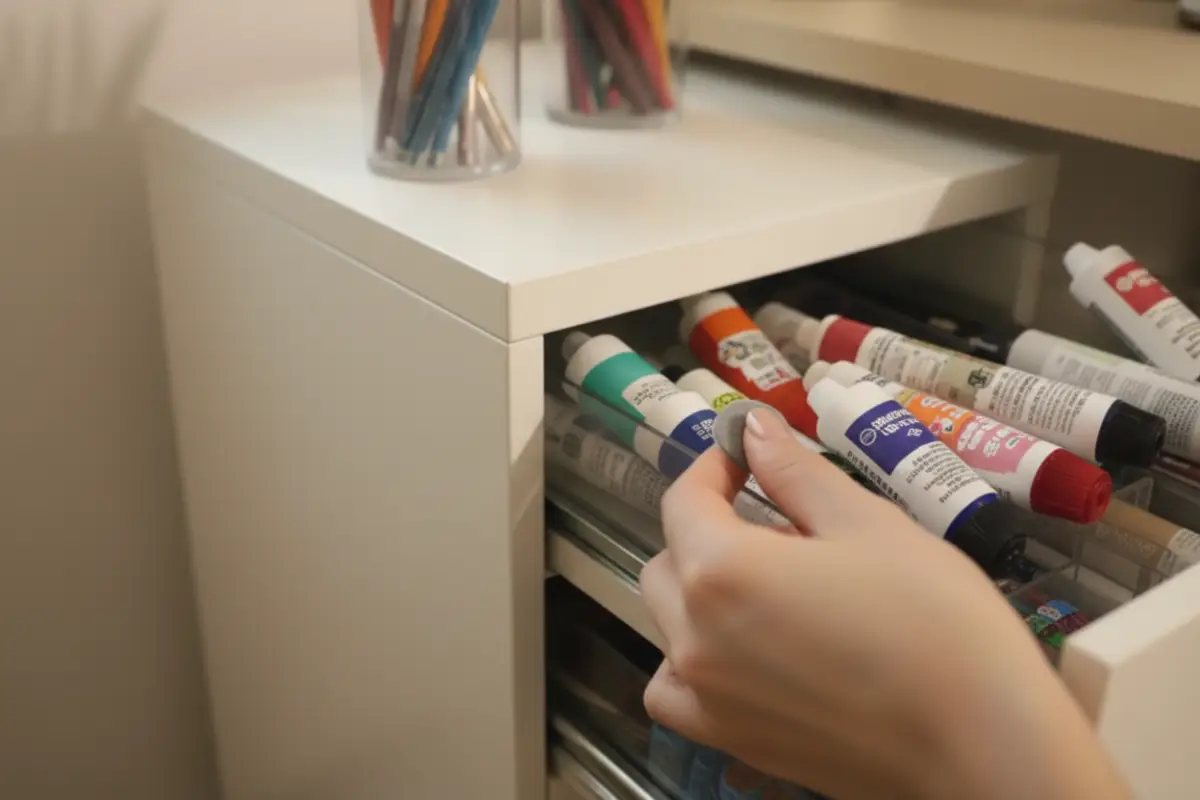 헬메르 서랍 소음 감소를 위한 부직포 패드 부착 DIY 튜닝