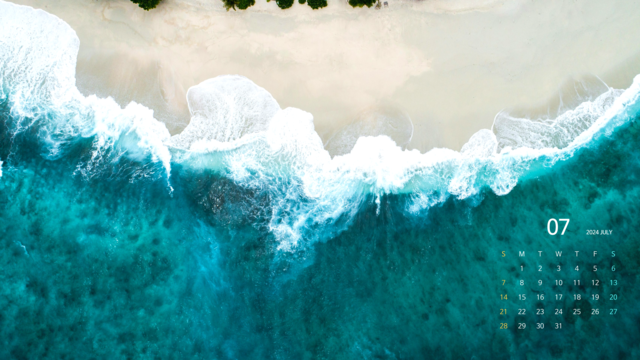 2024년 7월 달력 바탕화면