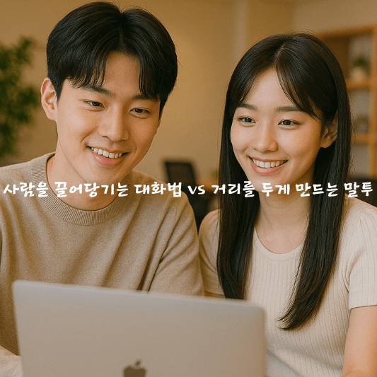 사람을끌어당기는대화법,대화기술,심리대화,소통법,경청법,공감대화,말투개선,관계심리,대화습관,커뮤니케이션팁