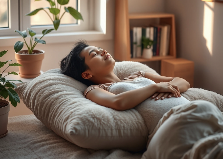 꿀잠자고있는 여자