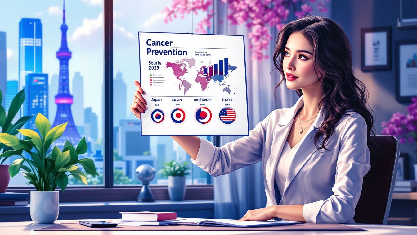 A lady is holding a cardboard containing the world map.