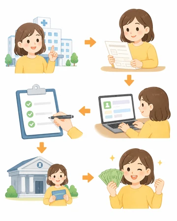 의료비 환급 신청 절차 확인 화면10