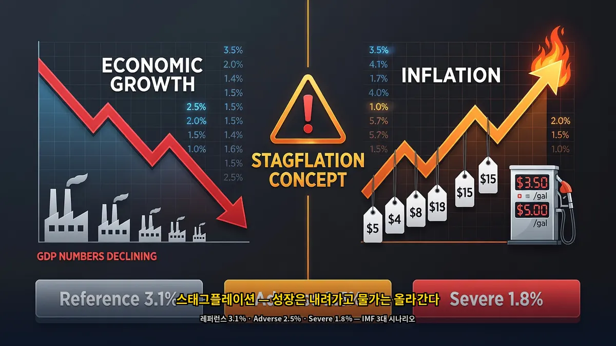스태그플레이션-IMF-성장하락-인플레상승-시나리오