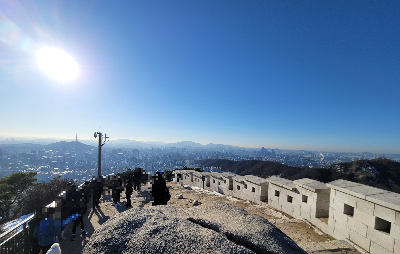 인왕산 정상 풍경