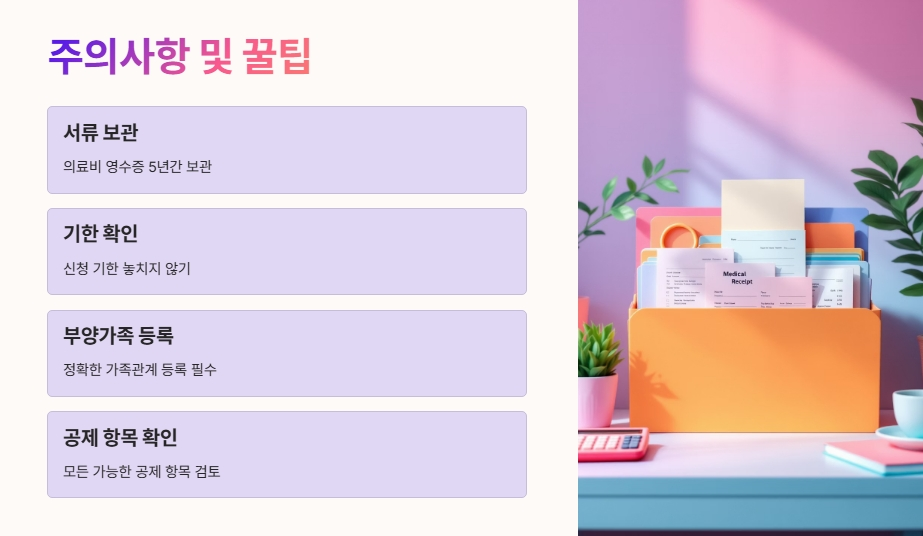 주의사항 및 꿀팁