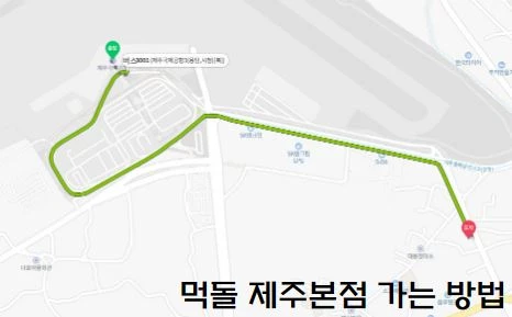 먹돌 식당 가는 버스 경로