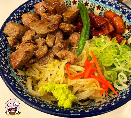 "미도인 스테이크 덮밥