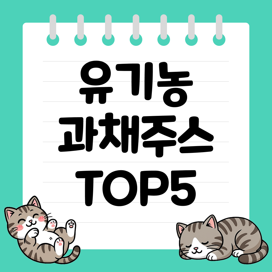 아이 간식으로 좋은 유기농 과채주스 추천 순위 TOP5