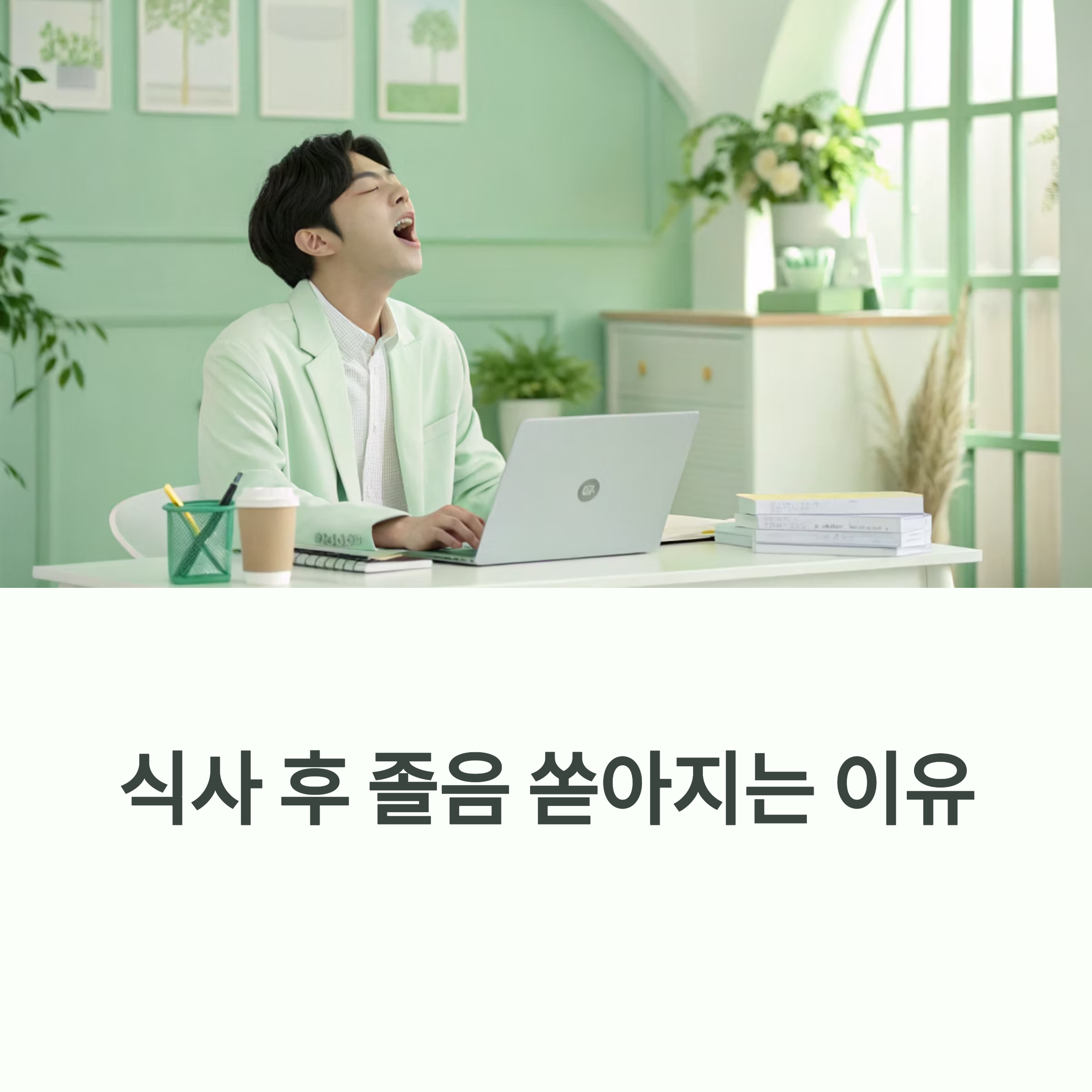 식사 후 졸음 터지는 이유와 깨어있는 에너지 유지법에 대한 이미지