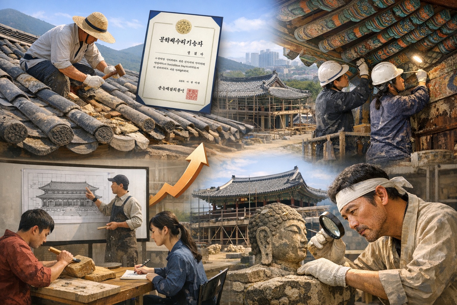 비주류 자격증 중 하나인 문화재수리기능자 자격증의 전망과 진입 방법