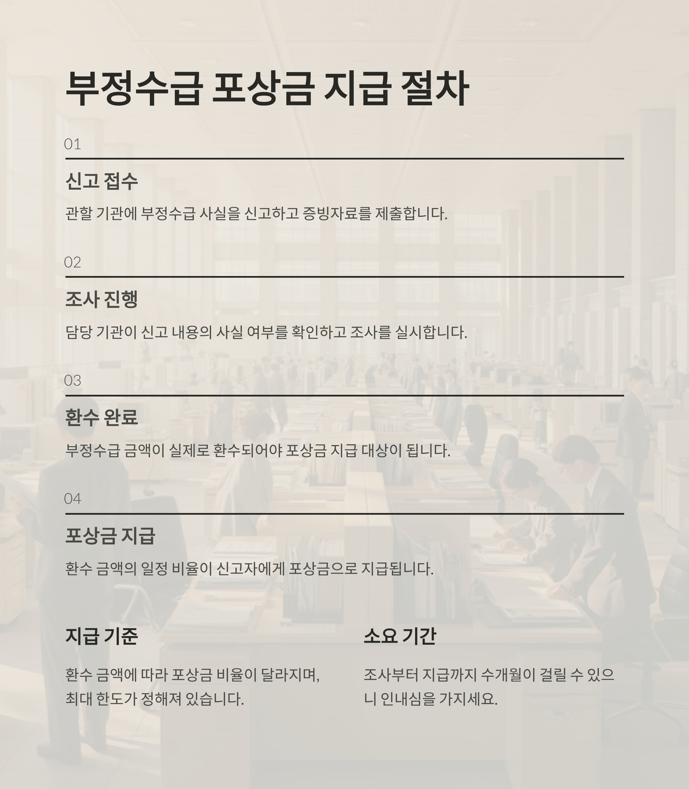 부정수급 포상금, 신고 후 어떻게 지급될까?