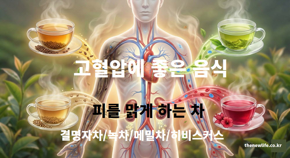 끈적해진 피를 맑게 걸러주는 여과지 역할을 하는 고혈압에 좋은 음식 차 한 잔