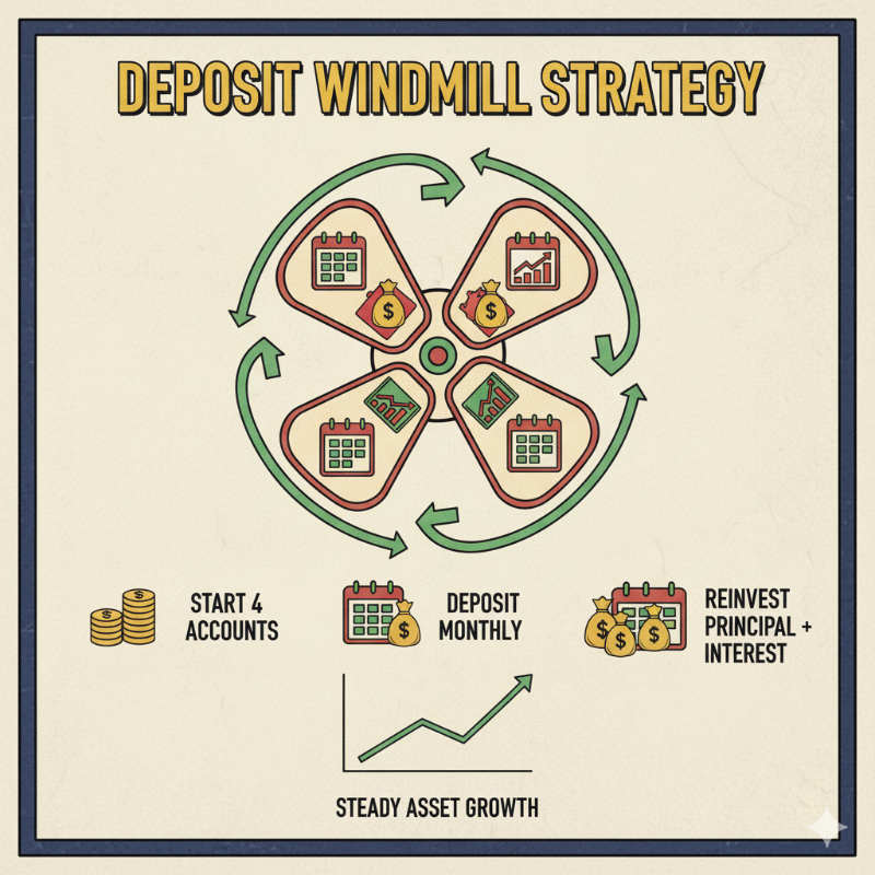 정기예금만으로도 복리 효과를 활용하여 자산을 꾸준히 증식하는 방법