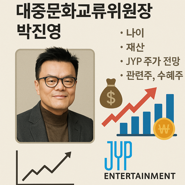 대중문화교류위원장 박진영, 나이, 재산, JYP 주가 전망, 관련주, 수혜주