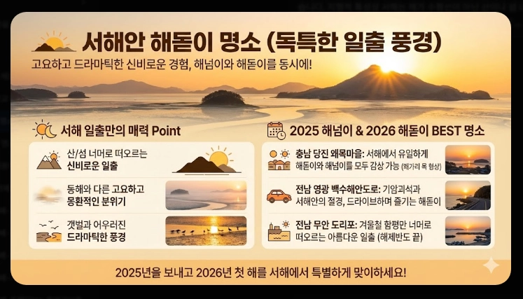 2026 해돋이 명소 지역별 완벽정리